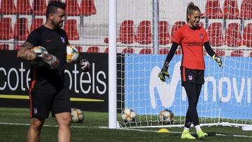 Lola Gallardo en un entrenamiento.