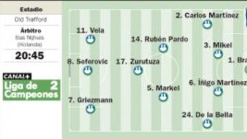 La Real pisa Old Trafford