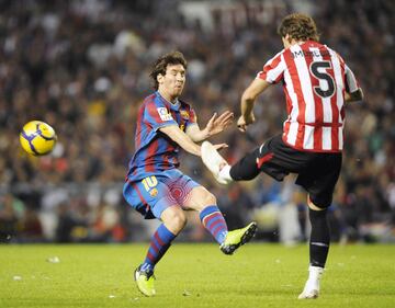 Fecha: 21-11-2009 | Partido: Barcelona- Athletic de Bilbao | Lesión: Contractura muscular en el aductor de la pierna izquierda.