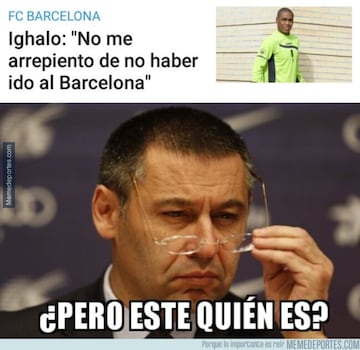 Los mejores memes del derbi Barcelona - Espanyol