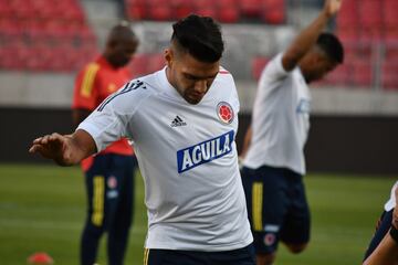 La Selección Colombia entrenó en el Estadio Nacional de Chile antes de enfrentar a la Roja de Reinaldo Rueda por la fecha 2 de Eliminatorias.