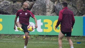 Mikel Rico con Beñat en Lezama.