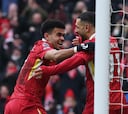 Luis Díaz, uno de los culpables del terremoto Liverpool-Salah