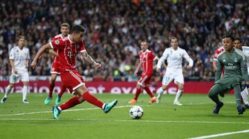 Gol de James al Real Madrid que dio ilusión al Bayern 