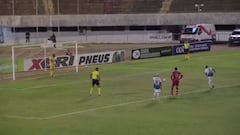 Goalkeeper's failed attempt to cover his angles from penalty
