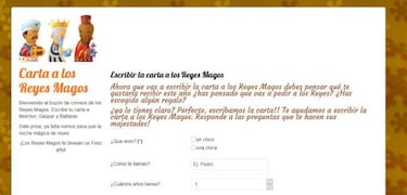 Apps y Webs para escribir la carta a los Reyes Magos