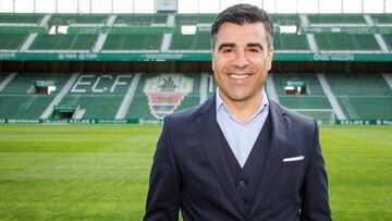 Nico Rodríguez, en la presentación como nuevo director deportivo del Elche.