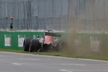 Accidente de Carlos Sainz en la Q2.