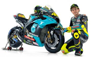 El 2 de marzo de 2021 Valentino Rossi presentaba su nueva moto Yamaha con su equipo Petronas SR, para la que que será su vigesimosexta temporada en un Mundial de motos al que llegó en 1996