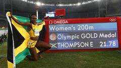 Elaine Thompson gan&oacute; el oro en 200.