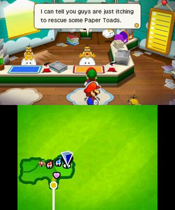 Captura de pantalla - Mario & Luigi: Paper Jam Bros. (3DS)