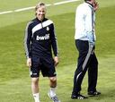 Guti vuelve a entrenar en el gimnasio