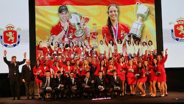 Los premiados de la Gala de la Real Federación Española de Golf.