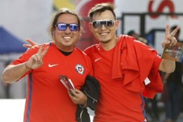 Así es el ambiente previo del Chile-Venezuela en el Estadio Monumental.