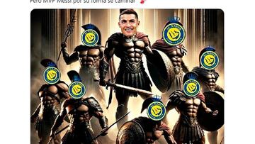 Los memes se ceban con Messi tras la goleada del Al-Nassr