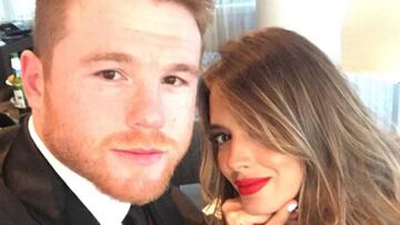 El boxeador mexicano 'Canelo' Álvarez y la modelo venezolana Shannon de Lima.