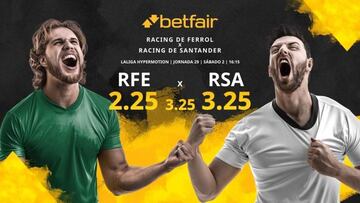 Racing de Ferrol vs. Racing de Santander: horario, TV, estadísticas, clasificación y pronósticos