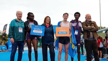 Kejelcha y Ngetich cumplen; Almgren hace historia en Valencia