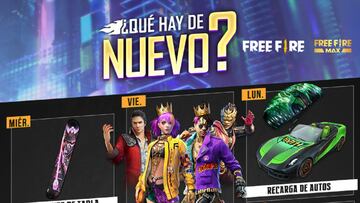 Free Fire: agenda semanal del 6 al 11 de octubre con feria de descuentos y recarga de autos