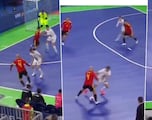 El fútbol sala es tremendo: vean al ‘nuevo Ricardinho’ cómo la revienta en el Europeo estando un poco pasado de peso
