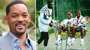 Im&aacute;genes del actor Will Smith y de las tenistas Venus y Serena Williams cuando eran peque&ntilde;as en uno de los entrenamientos de su padre, Richard Williams.