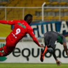 Miguel Borja se viste de héroe y marca tripleta en Manizales