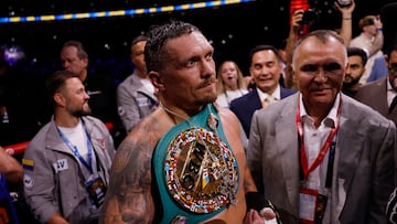 Oleksandr Usyk, tras volver a unificar los pesos pesados.