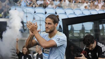 Gonçalo Paciencia durante su presentación como jugador del Celta.