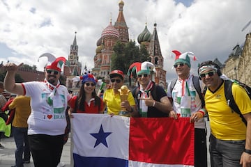 Aficionados de todo el mundo ya están en Moscú para disfrutar del Mundial 2018.



