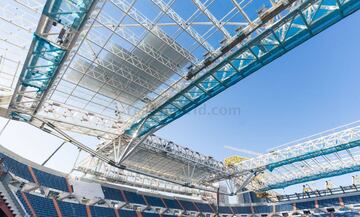 Los detalles del avance de las obras del Santiago Bernabéu