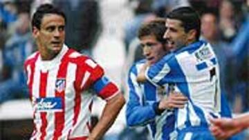 <b>DECISIVO</B>. Makaay apareció en el momento oportuno para conseguir la igualada a dos ante un García Calvo que no se lo puede creer.