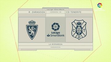 Resumen y gol del Zaragoza vs Tenerife de LaLiga SmartBank
