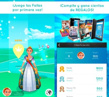 Interfaz del juego, muy similar a Pok&eacute;mon GO