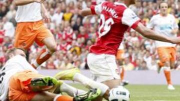 El Arsenal consigue su primera victoria arrollando (6-0) al Blackpool