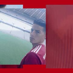 James protagoniza la campaña de la nueva camiseta de Bayern