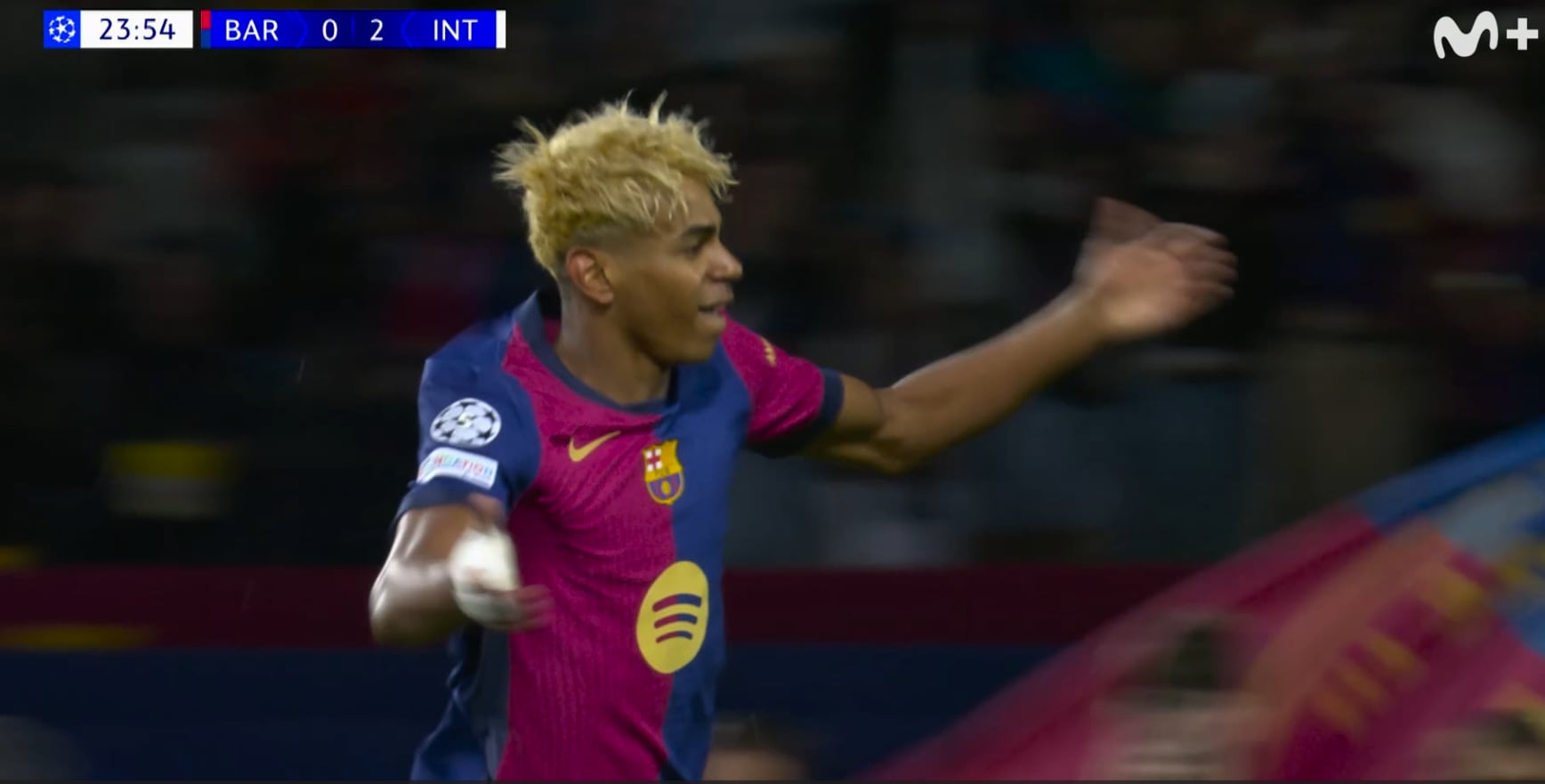 Historia de la Champions: Lamine Yamal marca el mejor gol del a?o con una jugada de otro planeta