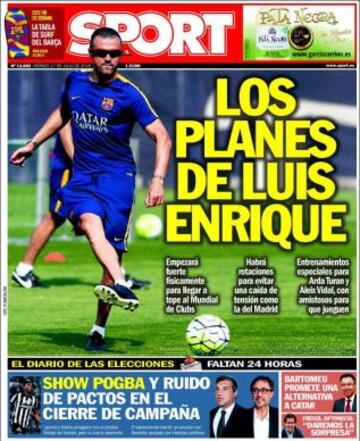 Portadas de la prensa deportiva