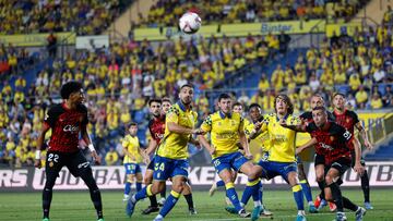 La UD Las Palmas en un lance del juego.