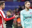 Saúl y el zamora Oblak celebran los 200 partidos en Liga