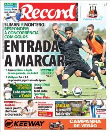 Portadas de la prensa deportiva