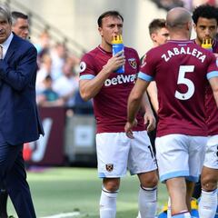 Pellegrini sufrió con empate al West Ham en los descuentos