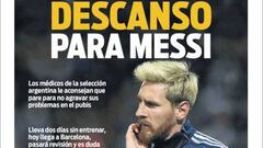 Portada del Diario Sport del día 5 de septiembre de 2016.