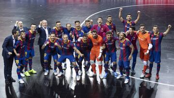 Resumen y resultados del Barça - ElPozo: Final de la Champions de fútbol sala
