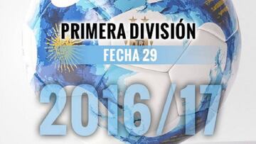 Horarios de la jornada 29 del campeonato argentino de Primera Divisi&oacute;n.