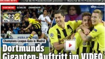 El Bild, principal diario de Alemania, habla en su portada del empate del Bernabéu, al igual que la mayoría de periódicos del país.