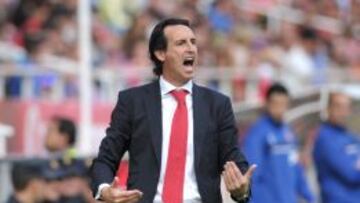 El t&eacute;cnico sevillista Unai Emery