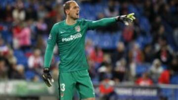Oblak, durante un partido.