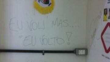 El mensaje de Neymar en el vestuario.