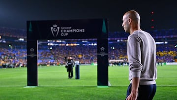 Guido Pizarro head coach of Tigres during the Semi-Finals first leg match between Tigres UANL and Cruz Azul as part of the CONCACAF Champions Cup 2025, at Universitario Stadium on April 23, 2025 in Monterrey, Nuevo Leon, Mexico.
