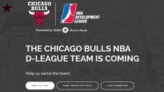 La p&aacute;gina donde los Bulls piden ayuda para buscar nombre a su equipo de D-League.